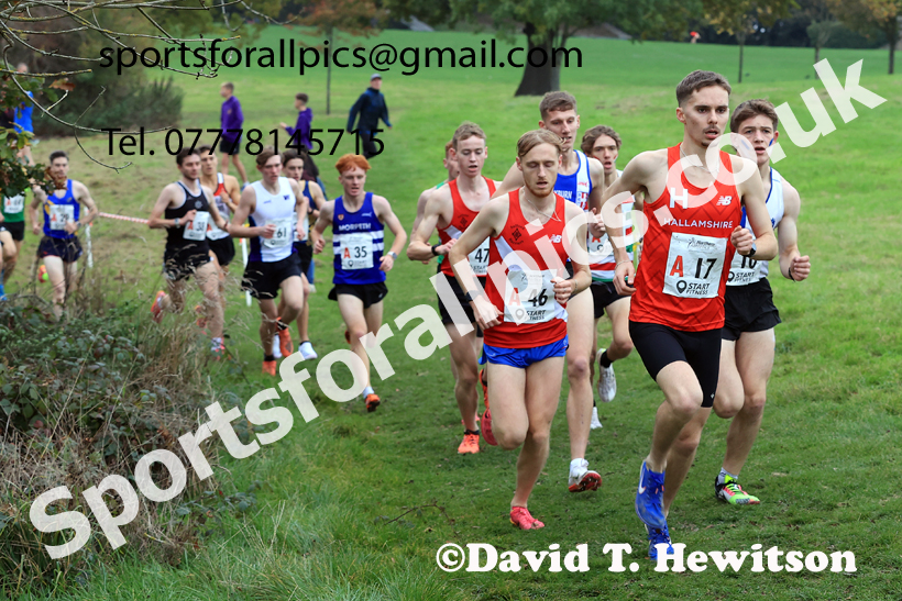 Senior Mens relay, 2025 Northern Cross Country Relays, Graves Park, Sheffield. Photo: David T. Hewitson/Sports for All Pics